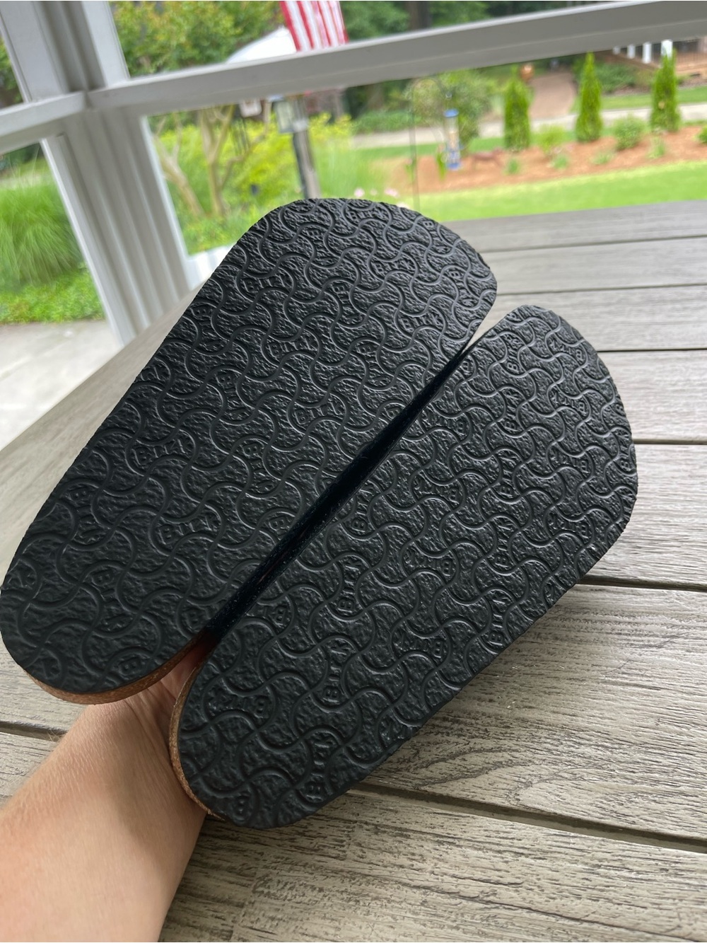 Birkenstock Amsterdam Unisex Anthracite Gray Wool Felt Clogs Size 42 - Picture 6 of 6